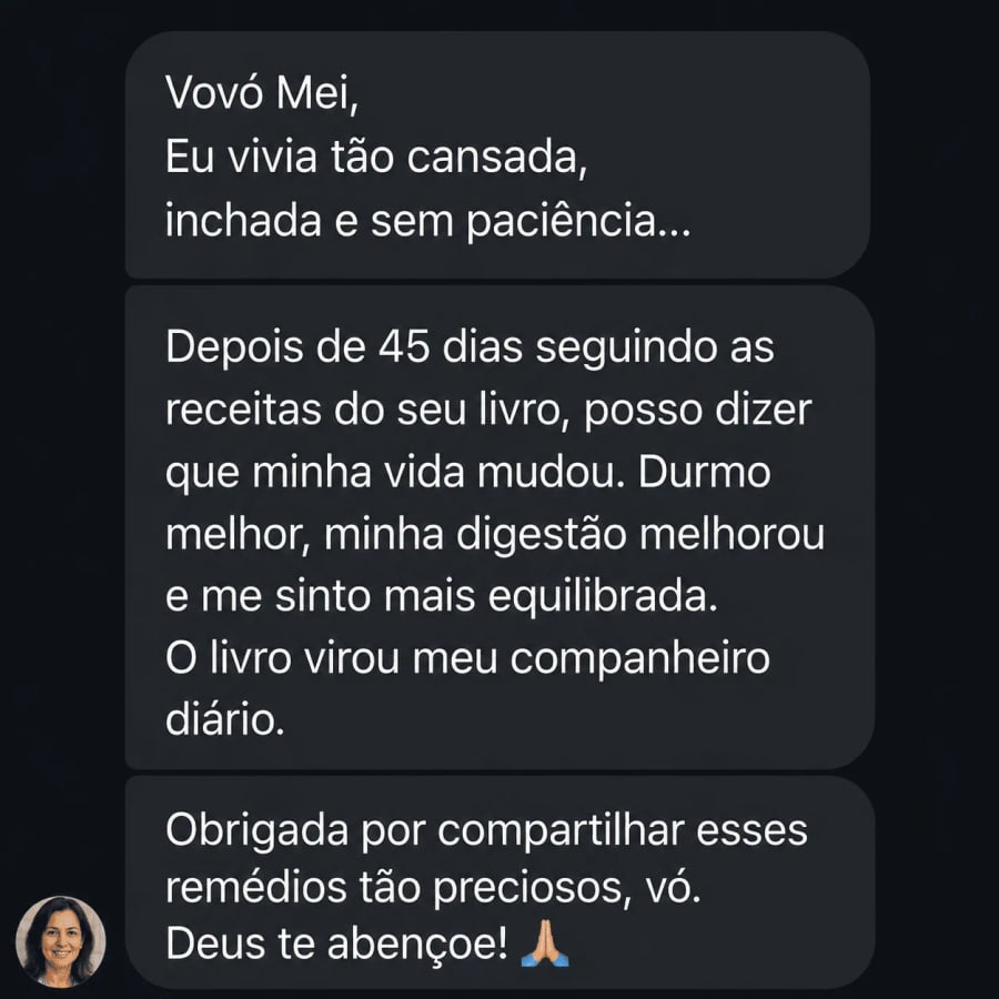 Mensagem de leitora