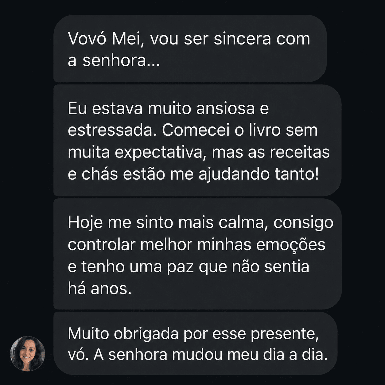 Depoimento real - ansiedade controlada com chás e receitas